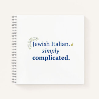 Joods Italiaans. Eenvoudig Gecompliceerd Notitiebo Notitieboek