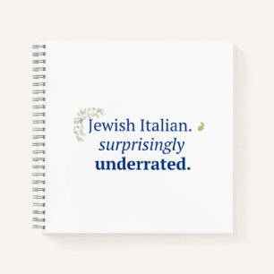 Joods Italiaans Onverwacht Ondergewaardeerd Notiti Notitieboek