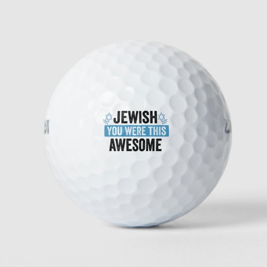 Joods je was dit Geweldige hanoeka cadeau Golfballen (Voorkant)