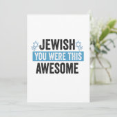 Joods Je Was Dit Uitstekende Grappige Hanukkah Cad Kaart (Staand voorkant)