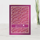 Joods Jubileum Gefeliciteerd! Damaskaart Bedankkaart (Achterkant)