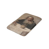 Joods Man Drink Wijn (door Olga Boznanska) Badmat (Gekanteld)