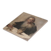 Joods Man Drink Wijn (door Olga Boznanska) Tegeltje (Zijkant)