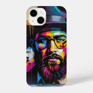 Joods Man Pop Art Graffiti Telefoon Hoesje iPhone 14 Hoesje