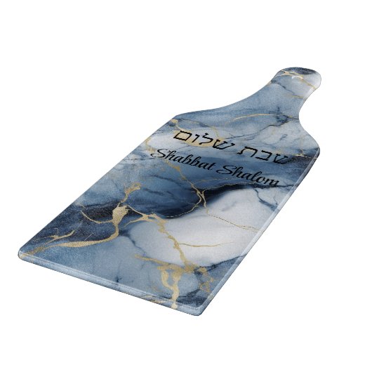 Joods marmer effect Shabbat glas snijplank (Hoek)
