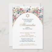 Joods Meisje Baby Naming Veld Bloem Foto Kaart (Voorkant)