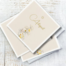 Joods Meisje Baby Naming Waterverf Wildflower