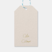 Joods Meisje Baby Naming Wildflowers Dank je Cadeaulabel (Achterkant)