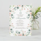 Joods meisje Baby noemt Rozen Davidster Kaart (Staand voorkant)