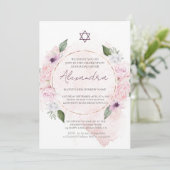 Joods meisje Baby noemt Rozen roze Kaart (Staand voorkant)