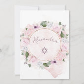 Joods meisje Baby noemt Rozen roze Kaart (Achterkant)