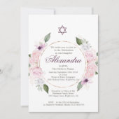 Joods meisje Baby noemt ster van David Pink Roses Kaart (Voorkant)