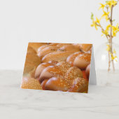 Joods nieuwjaar, Challah, Rosh Hashanah Greeting Kaart (Gele Bloem)