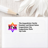 Joods nieuwjaar elk jaar etiket (Insitu)