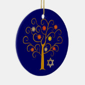 Joods Nieuwjaar | Rosh Hashanah Aangepast jaar Keramisch Ornament (Rechts)