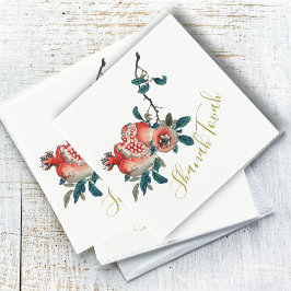 Joods nieuwjaar Rosh Hashanah Elegant Sweet Fruit Servet