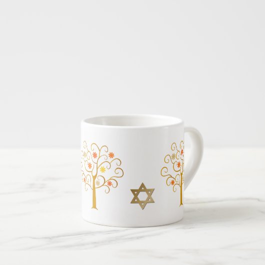 Joods nieuwjaar | Rosh Hashanah Gift Espresso Kop (Voorkant rechts)