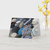 Joods nieuwjaar, Rosh Hashanah, Kippot Greeting Kaart (Gele Bloem)