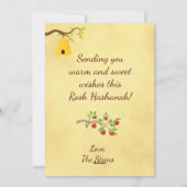 Joods Nieuwjaar Rosj Hasjana Feestdagenkaart (Achterkant)