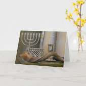 Joods nieuwjaar, Shofar, Rosh Hashanah Greeting Kaart (Gele Bloem)
