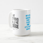 Joods Oma Bubbe kleinkind Mijn beste vriend Mok (Voorkant links)