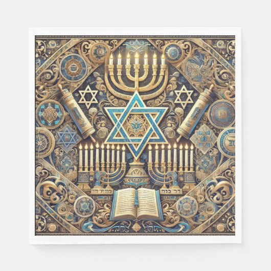 Joods papieren servet (Voorkant)