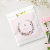 Joods Religieus Elegant Field Flowers Lijst Bedankzakje (Gezegeld)