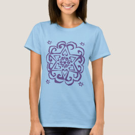Joods: Ster van David en Hearts Mandala T-shirt
