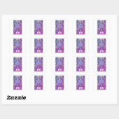 Joods Vierkante Sticker (Vel)
