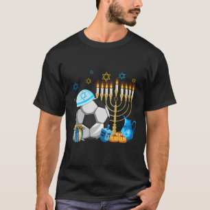 Joods Voetbal Menorah Chanoeka Sport T-shirt