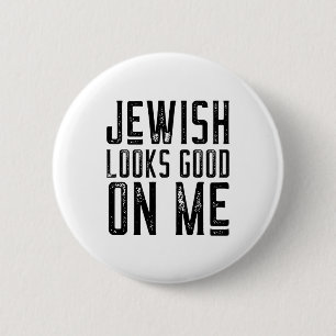 Joods ziet er goed uit voor mij. ronde button 5,7 cm