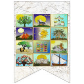 Joodse 12 stammen van Israël vlaggen met spandoek Vlaggetjes (Tweede vlag)