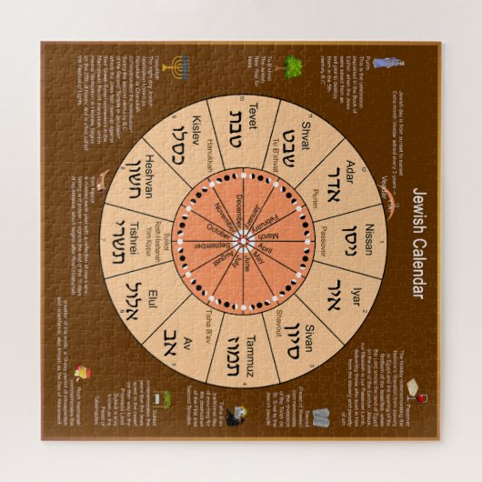 Joodse agenda legpuzzel (Horizontaal)