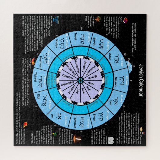 Joodse agenda legpuzzel (Horizontaal)