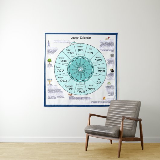 Joodse agenda wandkleed (In situ)