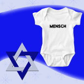 Joodse Baby Jongen Gift, Jiddisch MENSCH Romper