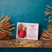 JOODSE BABY NAAMGEVING Aangepaste naam Foto SIMCHA Fotoplaat (Zijkant)