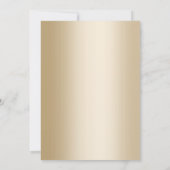 Joodse Bar Mitzvah Modern Navyblauw & Goud Kaart (Achterkant)