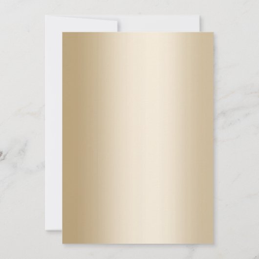 Joodse Bar Mitzvah Modern Navyblauw & Goud Kaart (Achterkant)