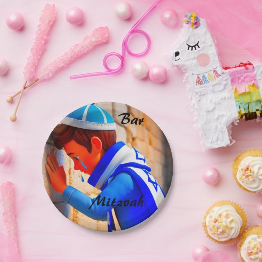 JOODSE BAR MITZVAH PAPIEREN BORDJE (Feest)
