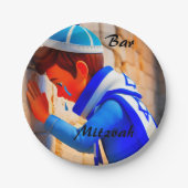 JOODSE BAR MITZVAH PAPIEREN BORDJE (Voorkant)