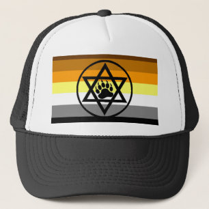 Joodse Beer Pride Flag Trucker Pet