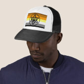 Joodse Beer Pride Flag Trucker Pet (In situ)