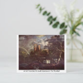 Joodse begraafplaats door Jacob Isaackszoon Van Ru Briefkaart (Staand voorkant)