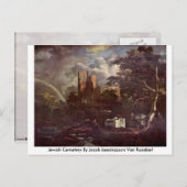 Joodse begraafplaats door Jacob Isaackszoon Van Ru Briefkaart (Voorkant / Achterkant)