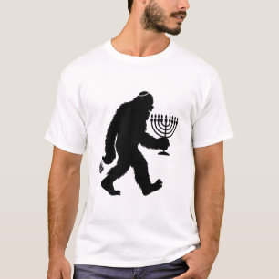 Joodse Bigfoot Hanukkah Chanukah Humor Grappig  T-shirt