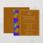 Joodse bruiloft: Davidster Kaart (Voorkant / Achterkant)