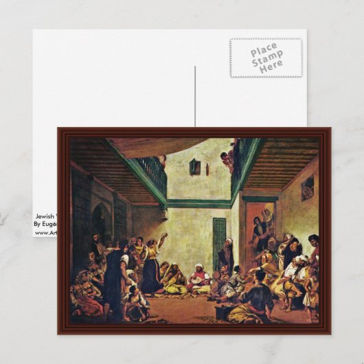 Joodse bruiloft in Marokko Briefkaart (Voorkant / Achterkant)