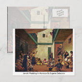 joodse bruiloft in Marokko door Eugene Delacroix Briefkaart (Voorkant / Achterkant)
