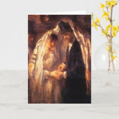 Joodse bruiloft - kunst door aanhangers kaart (Gele Bloem)